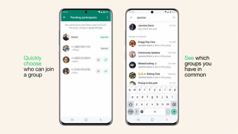 Whatsapp group chat admin tool