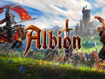 Albion Online Launch art with logo