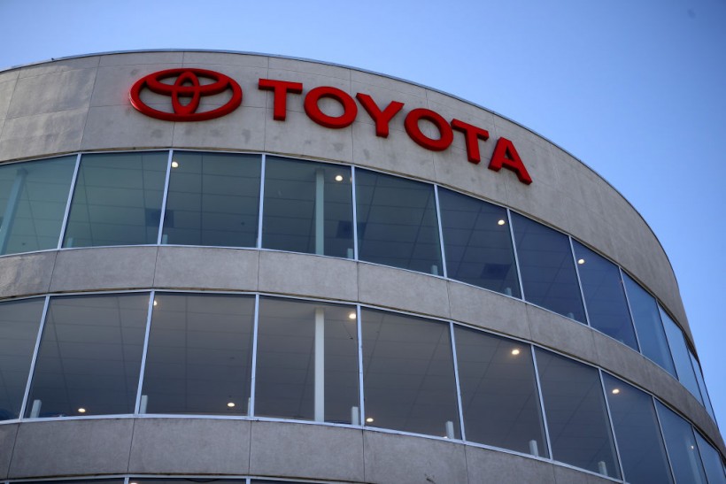 Toyota logo on building 