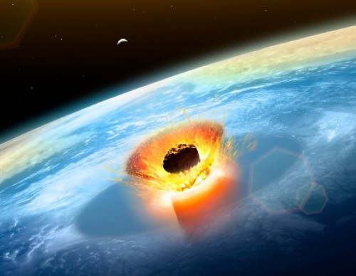 Asteroid Hitting Earth