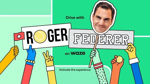 Roger Federer Google Waze