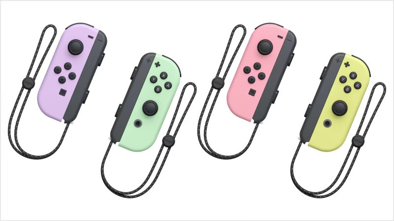 Nintendo pastel joy con controllers