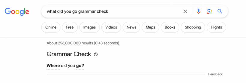 Grammar check 