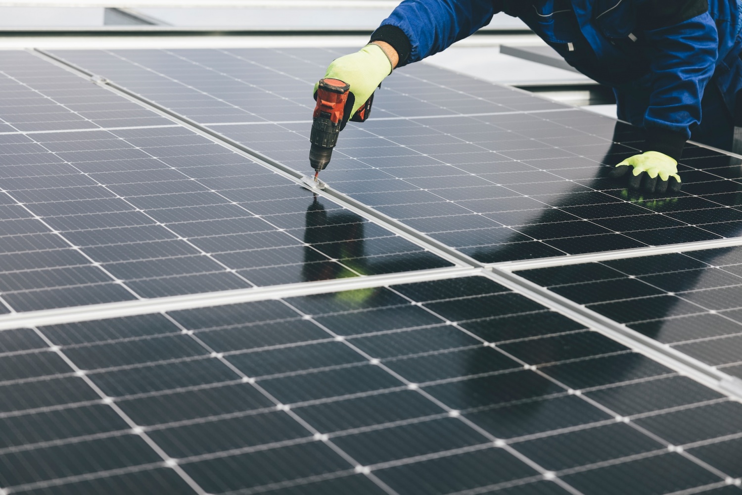  Installing renewable power generation solar panels