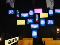 Neon Signages Inside a Computer Gaming Shop