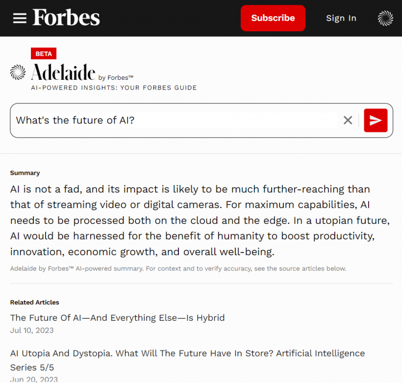 Adelaide by Forbes