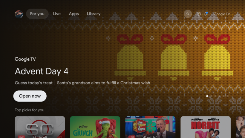 Google TV Drops Movie Advent Calendar for the Holidays