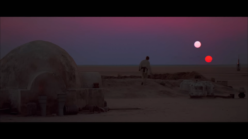 The Binary Sunset from “Star Wars: Episode IV - A New Hope”
