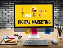 Digital marketing, Computer, Desk