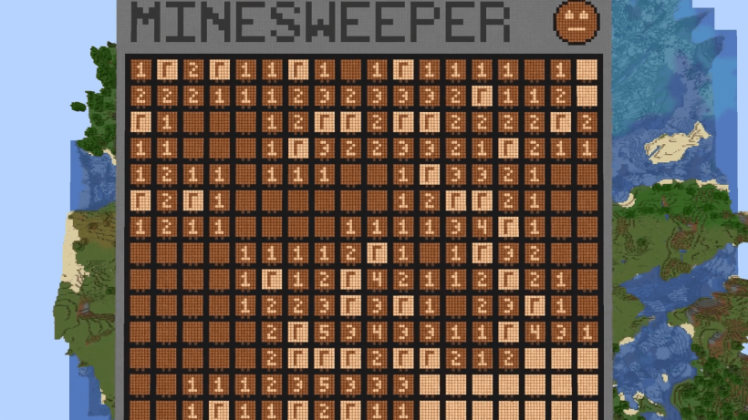 Minesweeper in Minecraft