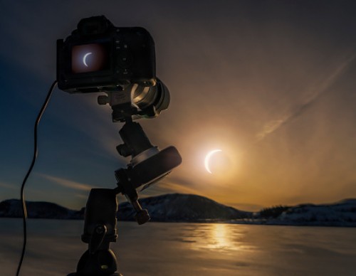 Capruting the Solar Eclipse