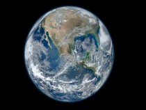 A 'Blue Marble' image of the Earth