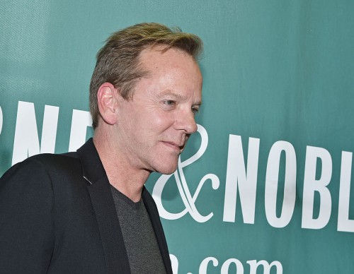 Kiefer Sutherland Signs Copies Of 'Down In A Hole'