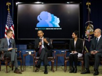 Obama Delivers Remarks At White House Precision Medicine Initiative Summit