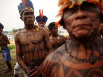 Indigenous Tribes Protest Dam Construction In Brazil's Amazon