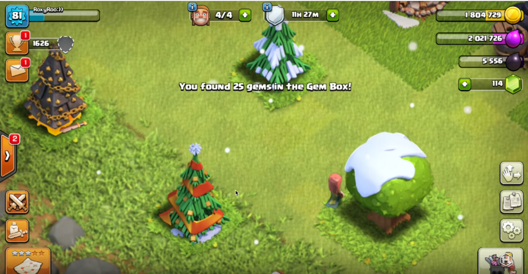 clash of clans christmas scenery 2021