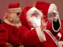 Volunteer Student Santas Prepare For Christmas Season
