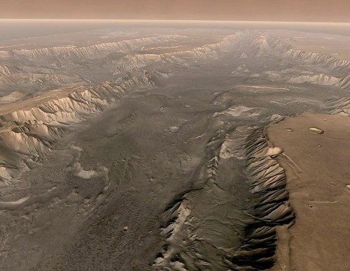 Valles Marineris Cuts Through Mars Surface