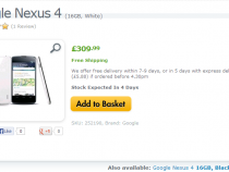 Google Nexus 4 on Expansys