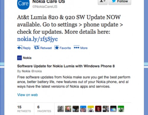 Nokia AT&T & Lumia 820 Lumia Black Update