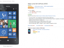 Nokia Lumia 520 on Amazon