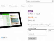 Surface 2 out of stock on Microsoft online store