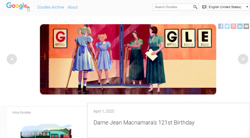RIP Dame Jean Macnamara: Google Doodle Honors the Polio Doctor in a Creative Way Despite April Fools' Day