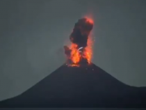 Video] India's Krakatoa Volcano Spews Large Plume of Ash as high as 500m