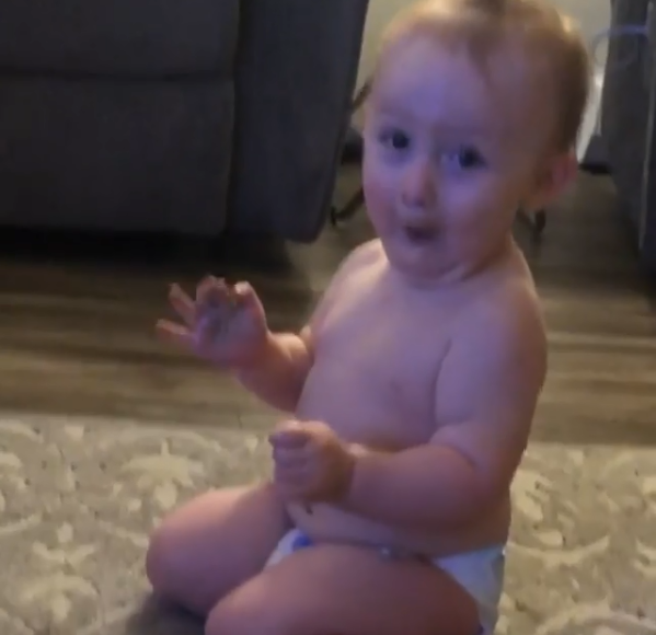 [VIRAL VIDEO] Adorable Baby Does Bottle Flip Giving Cutest Face Caught on Instagram