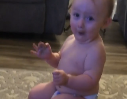 [VIRAL VIDEO] Adorable Baby Does Bottle Flip Giving Cutest Face Caught on Instagram
