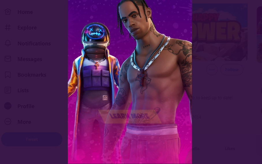 Could The Travis Scott X Fortnite Skins Point Out The In Game Concert Is Happening Soon Check Out The New Glider Itech Post