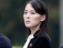 FILE PHOTO: Kim Yo Jong, sister of North Korea's leader Kim Jong Un attends a wreath-laying ceremony at Ho Chi Minh Mausoleum in Hanoi