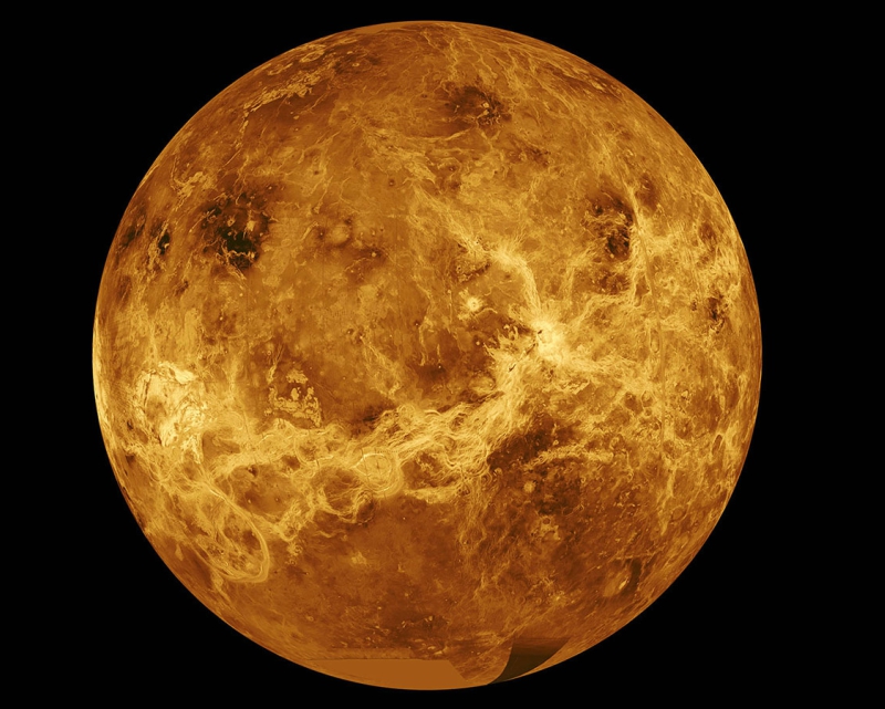 Venus and its searing hot surface