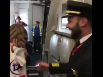 [Viral Video] Mother Bursts Into Tears After Finding Out Her Son is the Pilot of the Plane She Boarded