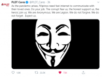Anonymous Hacks Internet Provider's Twitter Account After Tweeting Cybersecurity Tips