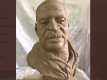 George Floyd Immortalized by Haitian Artist Woodly Claymitte: BlackLivesMatter