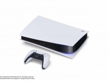 PlayStation 5 on its side