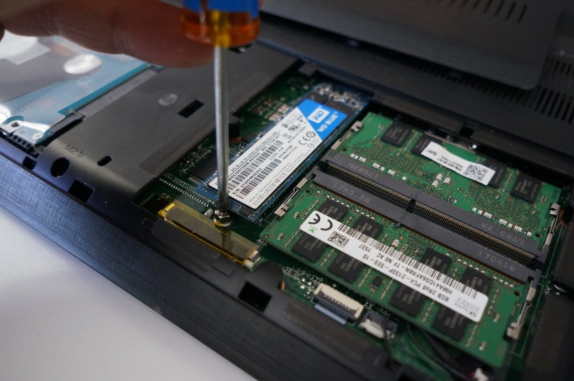 Installing an NVME SSD in a laptop