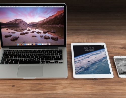 Macbook, iPad, and iPhone