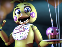 Toy Chica from one of the Five Night at Freddy's games