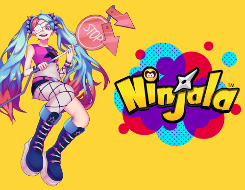 Ninjala logo with Lucy