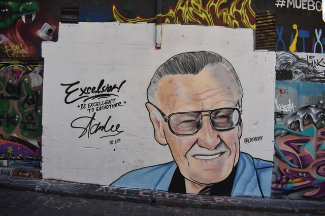 Stan Lee mural in Melbourne