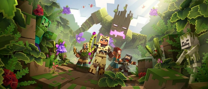 Minecraft Dungeons Jungle Awakens official art