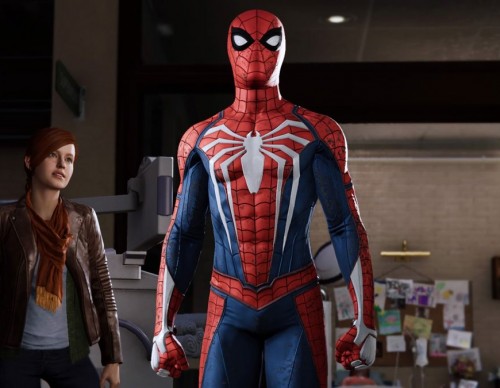 Marvel's Spider-Man for the PS4 screenshot of Spider-Man and Mary Jane
