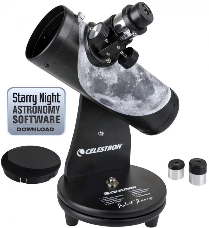 Celestron Signature Series Moon By Robert Reeves Features A Superb Moon Astronomical Telescope, Black (22016)