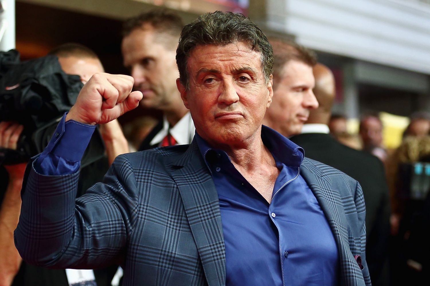 Sylvester Stallone attends the premiere of The Expendables 3 in Germany, 2014