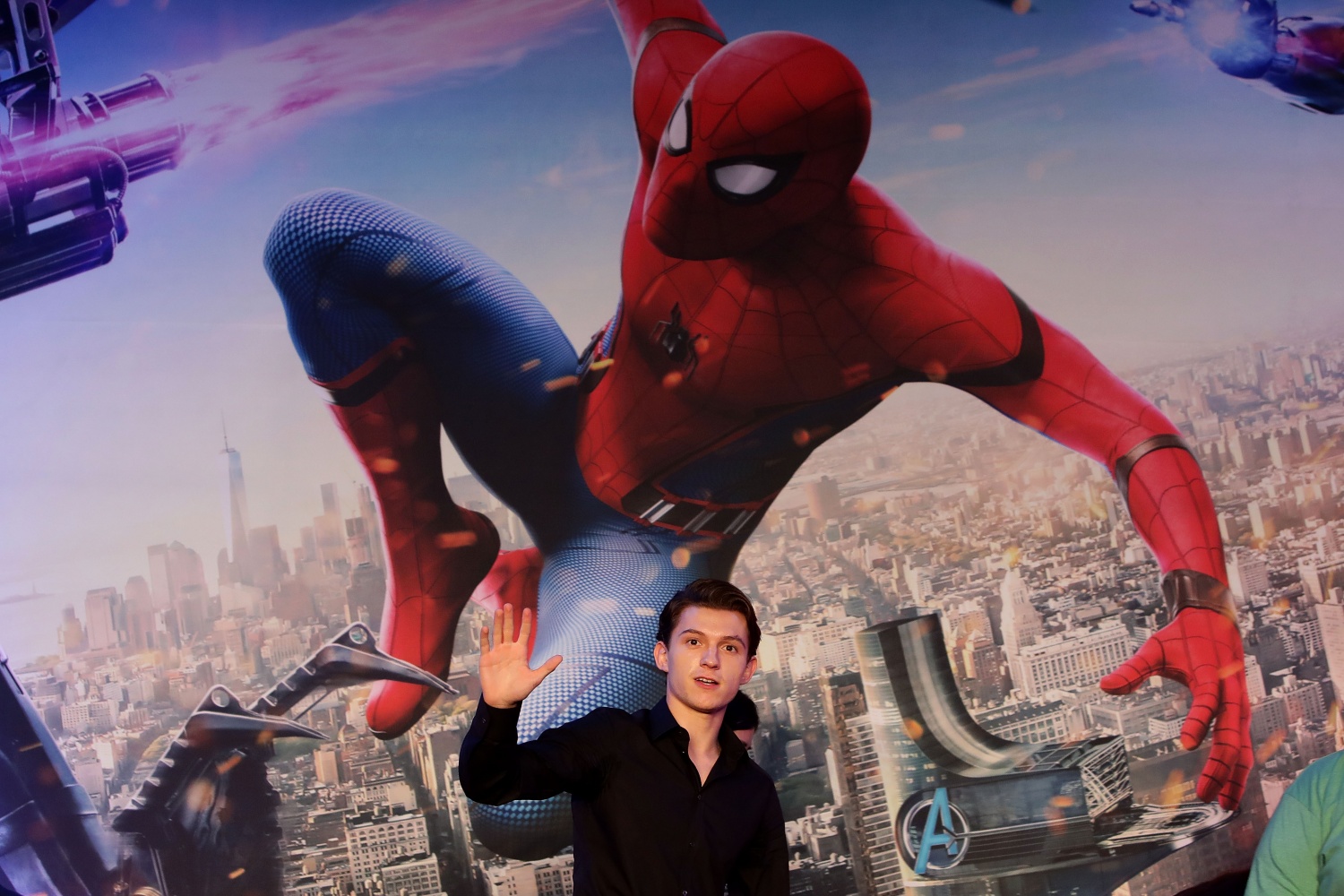 Tom Holland Attends South Korea Premiere of Spider-Man: Homecoming in 2017