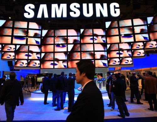 Samsung Logo on Screen