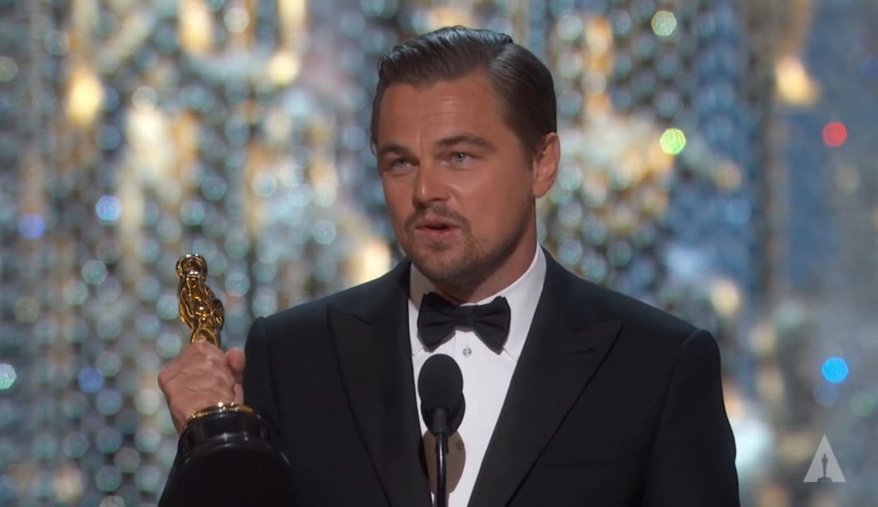 Leonardo DiCaprio win his first Oscars Award for Best Actor in The Revenant