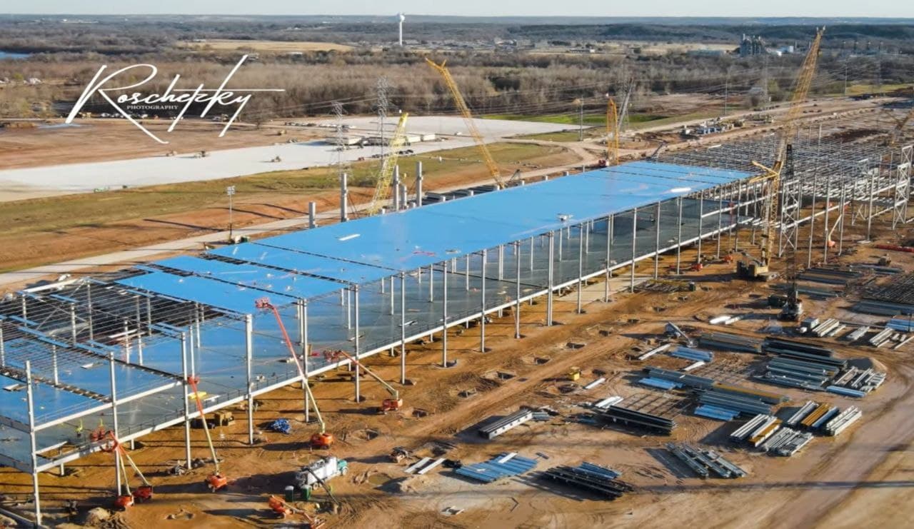 View of Tesla Gigafactory in Texas